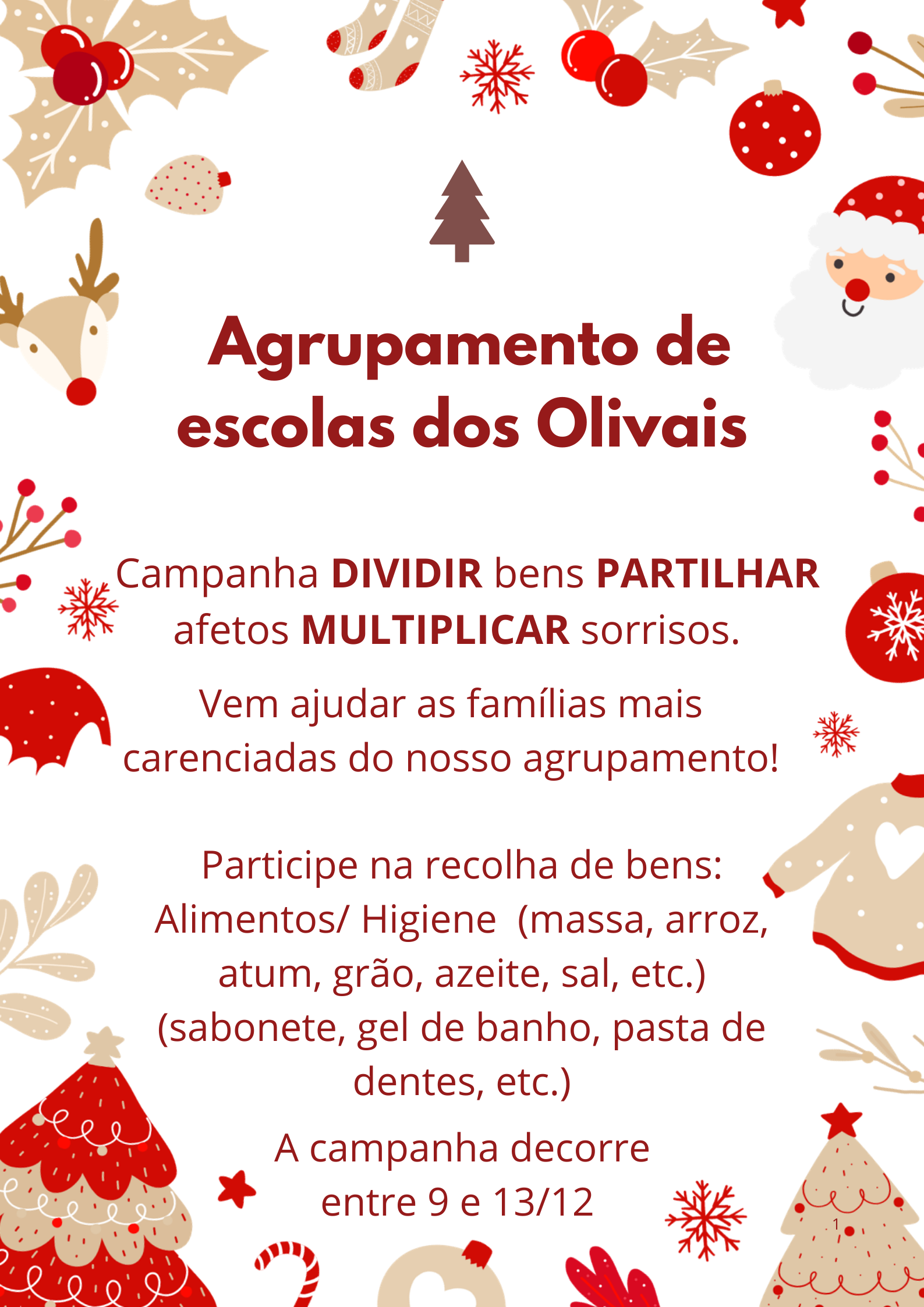 cartaz campanha natal